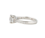 H. Levi 1.54ctw Round Diamond Three Stone Straight Engagement Ring in Platinum