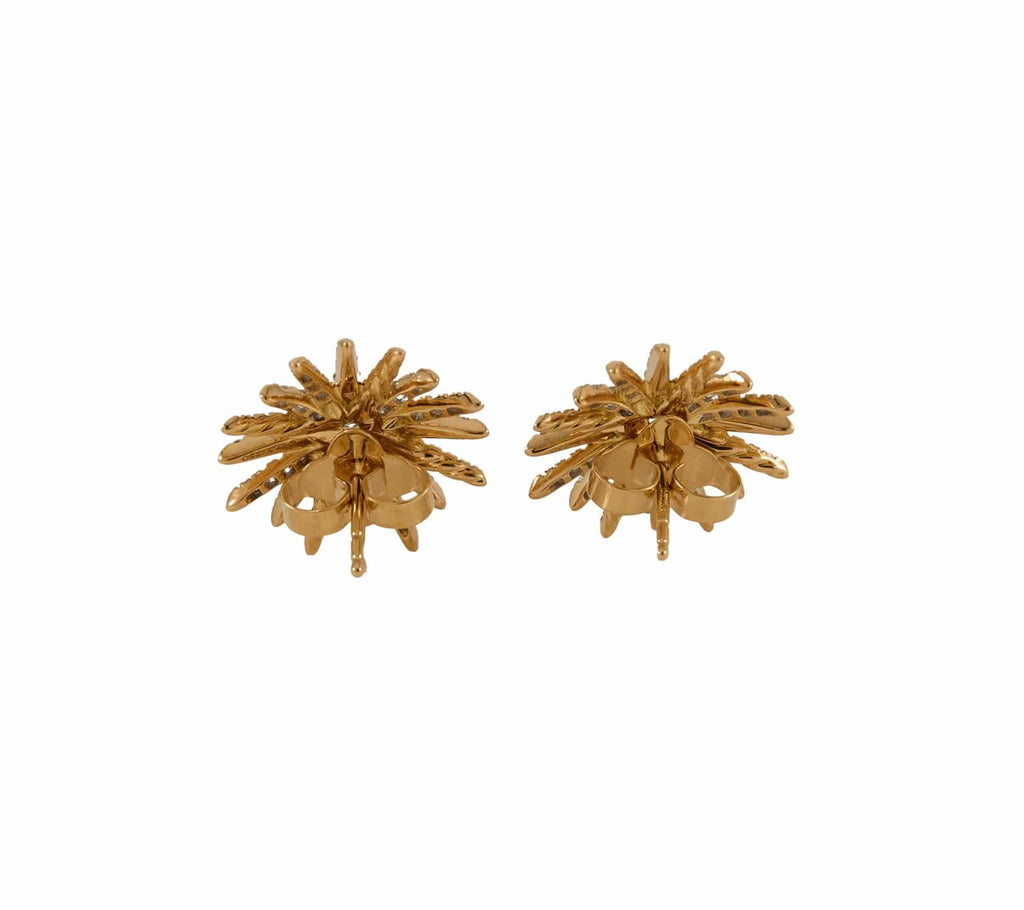 David Yurman 1.76ctw Pave Diamond Starburst Stud Earrings in 18K