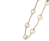 Vintage Tiffany & Co. Polished Beaded Station Necklace in Sterling