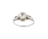 Vintage 1.55ctw European Cut Diamond Heirloom Engagement Ring in Platinum