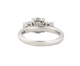 H. Levi 1.54ctw Round Diamond Three Stone Straight Engagement Ring in Platinum