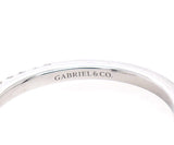 New Gabriel & Co. 0.15ctw Diamond Amata Classic Straight Semi Mount Ring in 14K