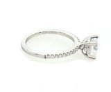 New Gabriel & Co. 0.15ctw Diamond Amata Classic Straight Semi Mount Ring in 14K