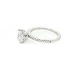 New Gabriel & Co. 0.15ctw Diamond Amata Classic Straight Semi Mount Ring in 14K