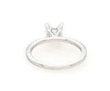 New Gabriel & Co. 0.15ctw Diamond Amata Classic Straight Semi Mount Ring in 14K