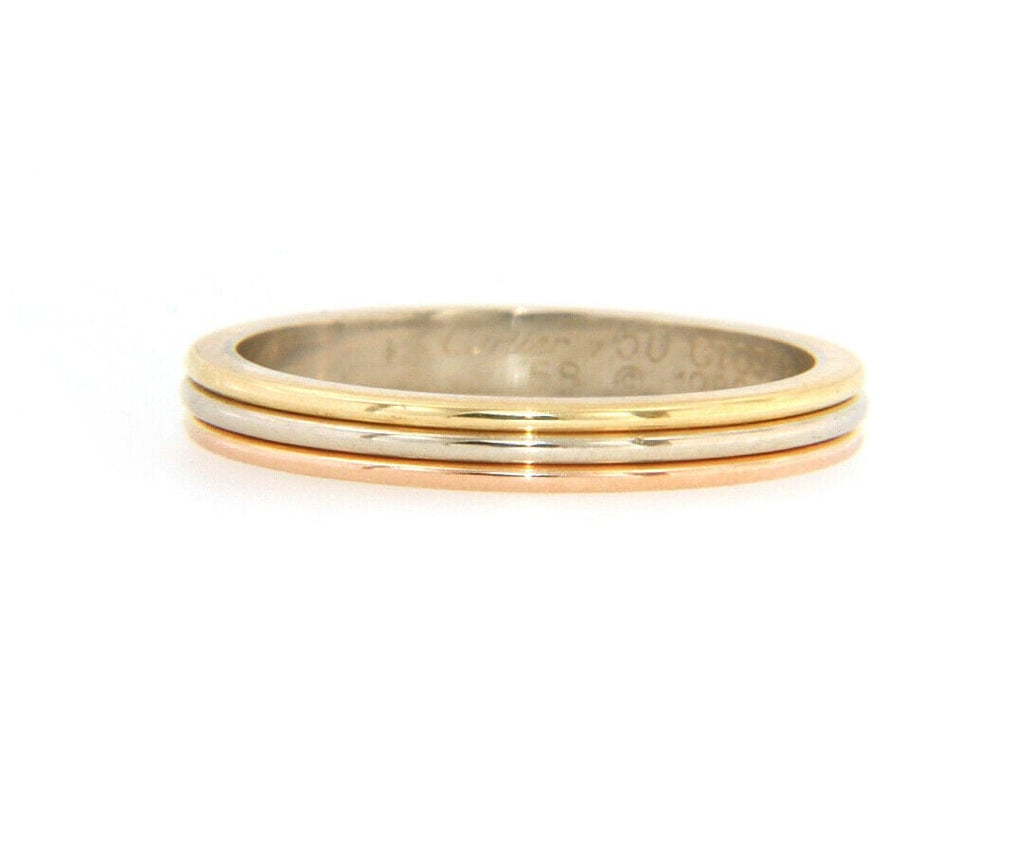 Louis Vuitton 18k Rose Gold Diamond Band Ring