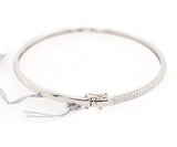 New 1.00ctw Pave Diamond Bangle Bracelet in 14K