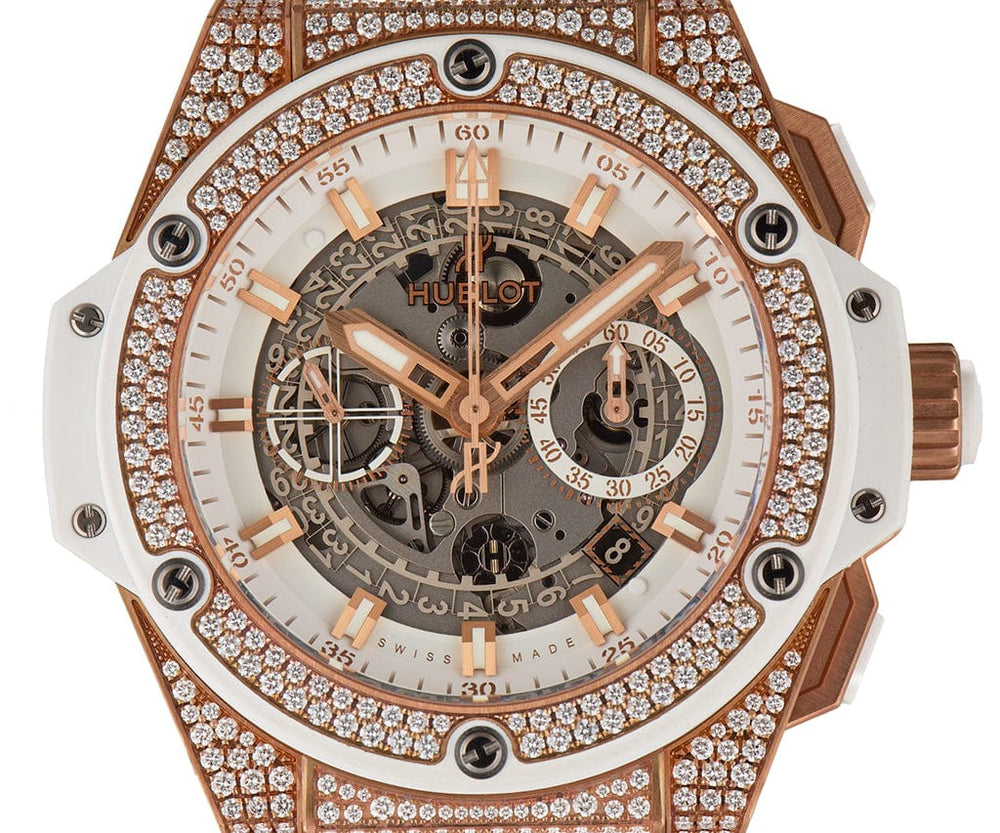 Hublot King Power Unico Chronograph 48MM Diamond Dial and Bezel Men's Watch