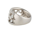 SUWA 1.25ctw Marquise and Round Diamond Wide Band Ring in Platinum