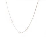 2.04ctw Round Diamond by the Yard Fifteen Station Necklace in 14K