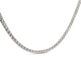 New 22.0ctw Round Diamond Prong Set Tennis Necklace in 14K