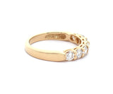 New 1.04ctw Round Diamond Seven Stone Wedding Band Ring in 14K