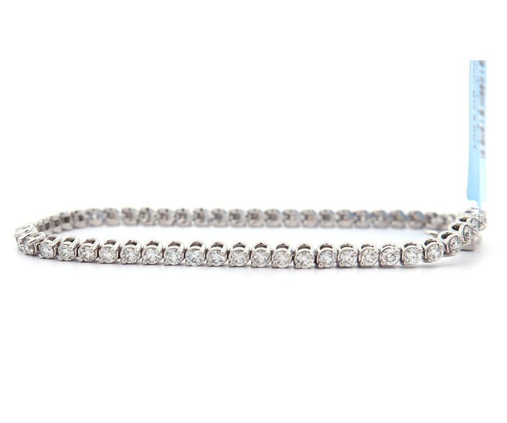 New 3.00ctw Round Diamond Prong Set Tennis Bracelet in 14K