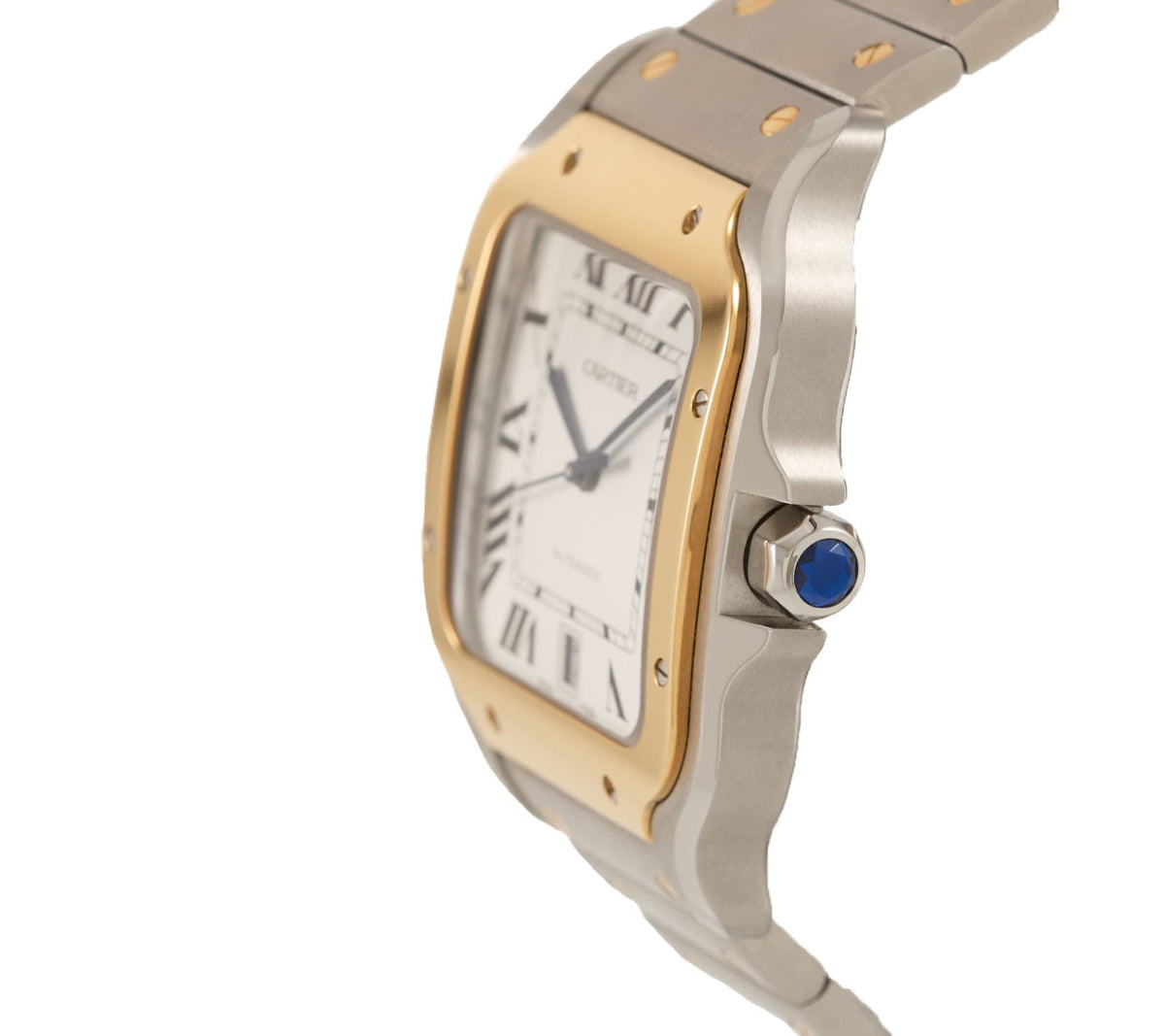 2025 Cartier Santos 4072, 39.8mm, White Dial, Two-Tone Men's Watch