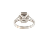 1.15ctw Mosaic Diamond Double Frame Engagement Ring in 18K