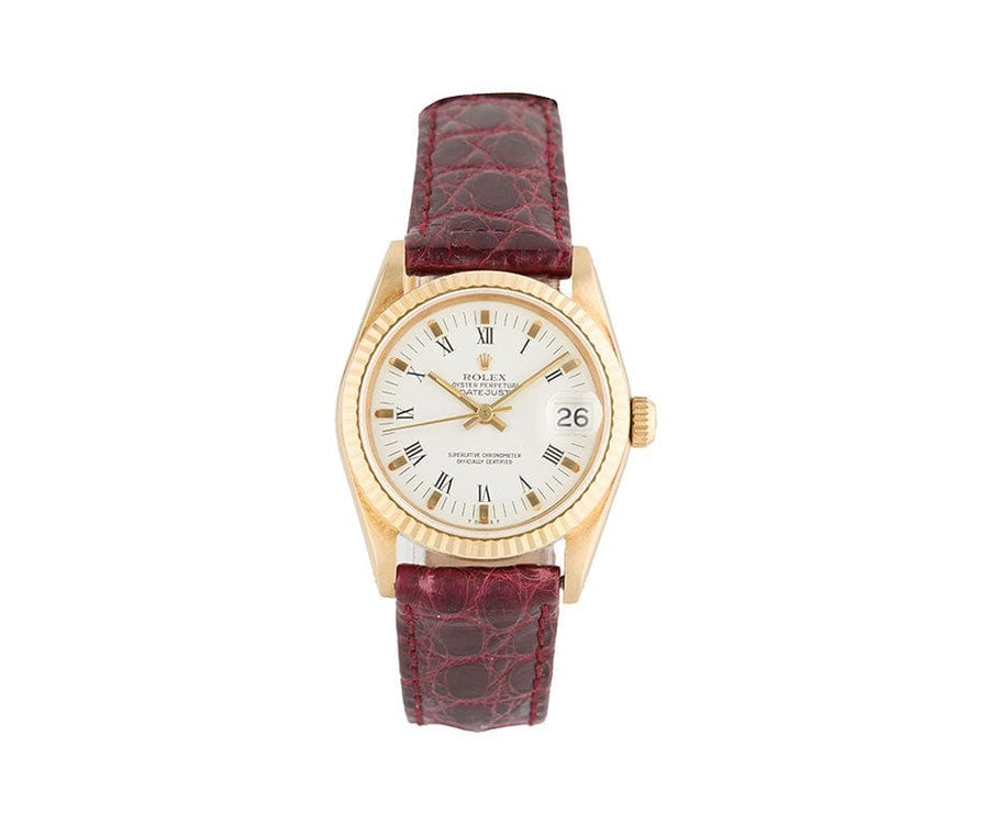 1984 Rolex President Datejust 68278 31MM Aftermarket Leather Band