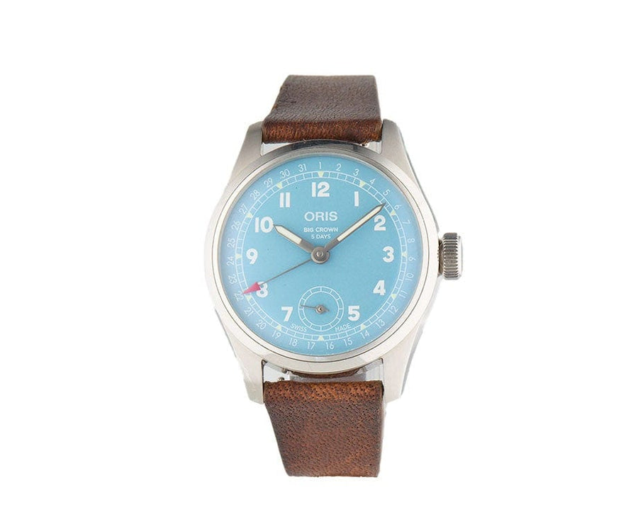 Oris Big Crown Pointer Date Calibre 473 38mm Turquoise Dial Watch