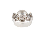 13.0MM Black Tahitian Pearl and 0.50ctw Diamond Ring in 18K