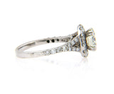2.64ctw Round Diamond Halo Engagement Ring in 14K