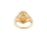 13.0MM Cultured Pearl and 0.25ctw Diamond Accent Ring in 14K