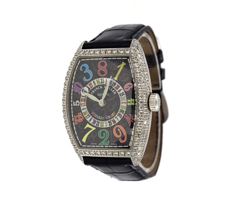 Franck Muller Totally Crazy 50 X 35MM Factory Diamond Bezel 18K