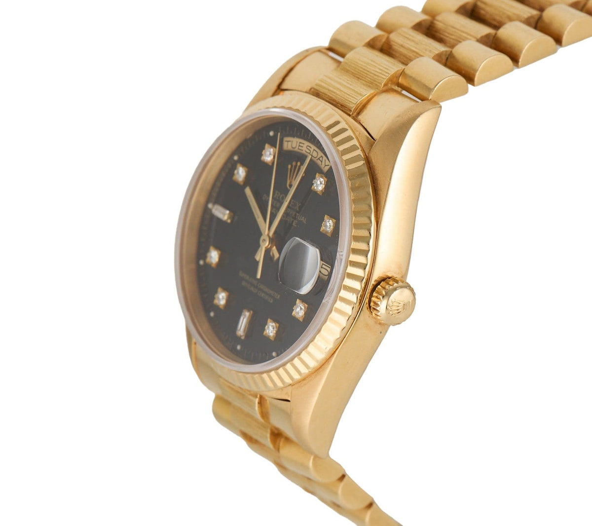 1989 Rolex Day Date President 18248 Aftermarket Diamond Dial 18K
