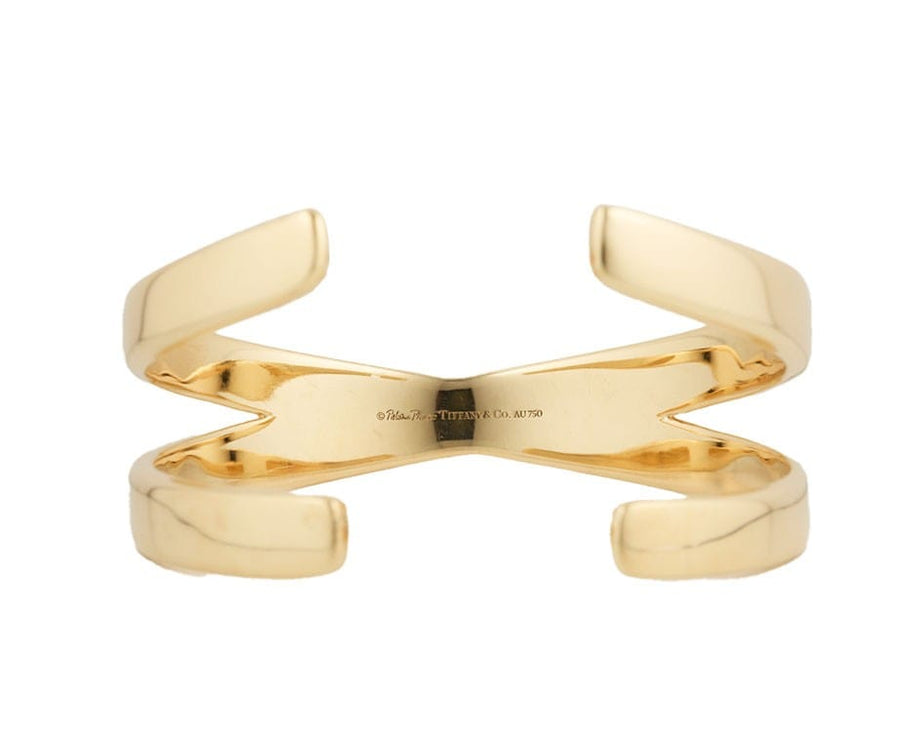 Tiffany & Co. Paloma's Graffiti X Cuff Bracelet in 18K W/Box