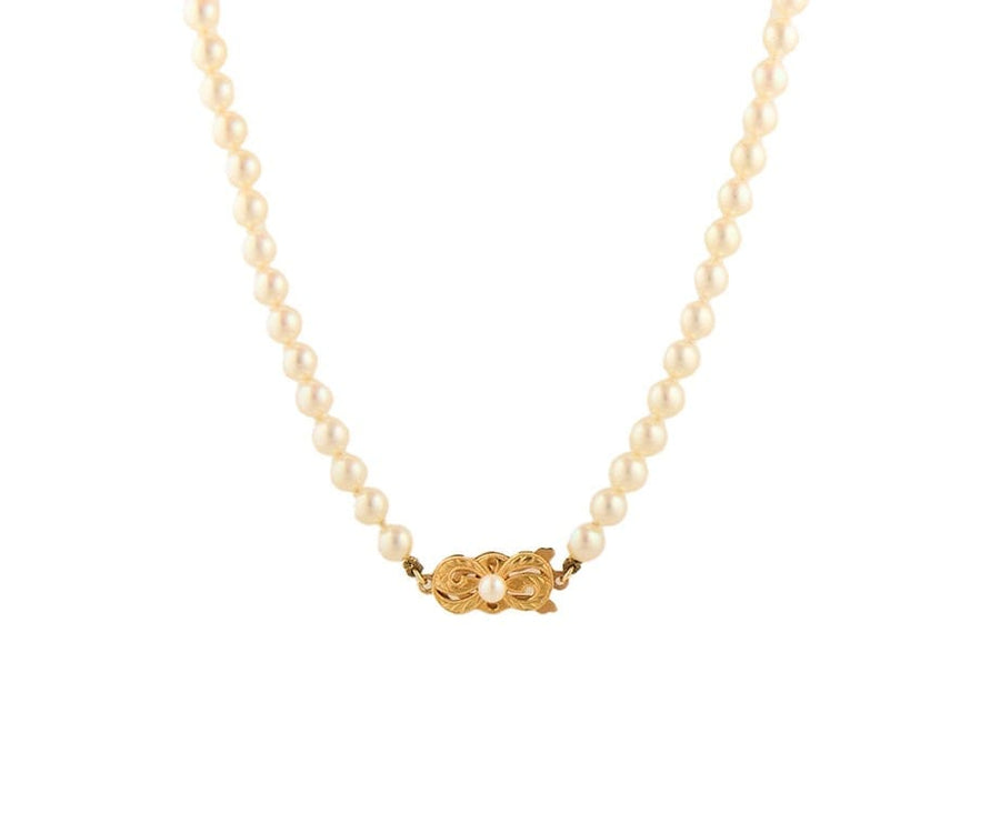 Mikimoto 5.5MM Golden South Sea Pearls Strand Necklace in 18K