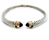 David Yurman Renaissance Amethyst Chalcedony & Tourmaline Collar Necklace