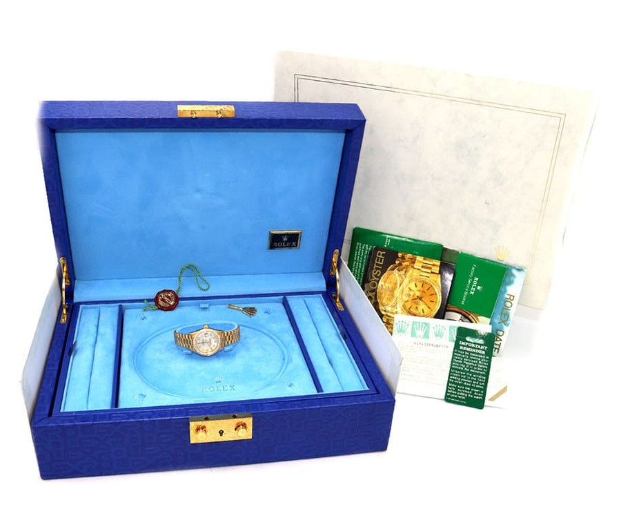 1995 Rolex Datejust President 69138 26MM MOP Diamond Dial 18K