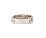 1.75ctw Diamond Milgrain Double Row Band Ring in 14K
