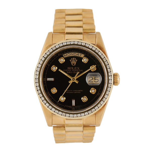 1991 Rolex President Day Date 18038 36MM Aftermarket Bezel & Dial