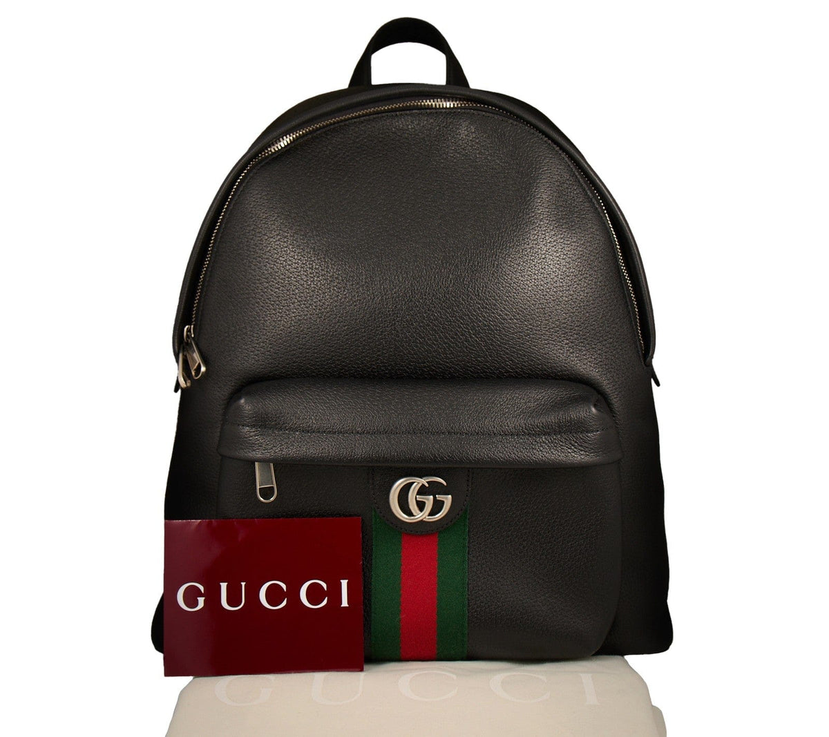 Gucci Black Leather Ophidia Medium Backpack W/Dustbag – Watch & Jewelry Exchange