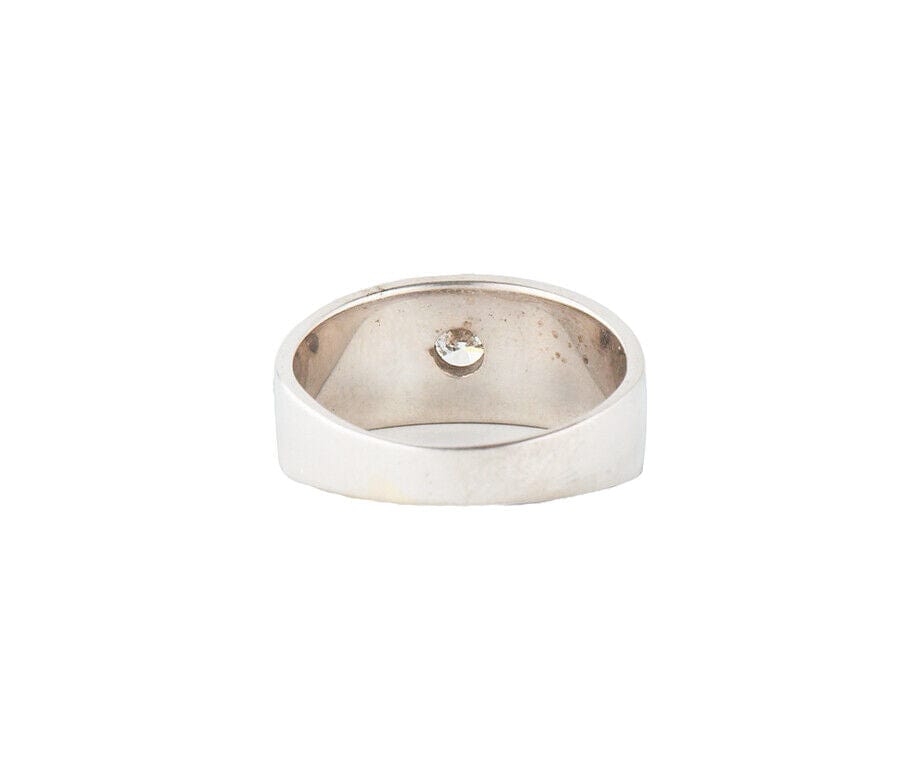 Gents 0.25ct Round Diamond Solitaire Ring in 14K