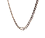5.25ctw Round Diamond Graduated Tennis Necklace in 14K