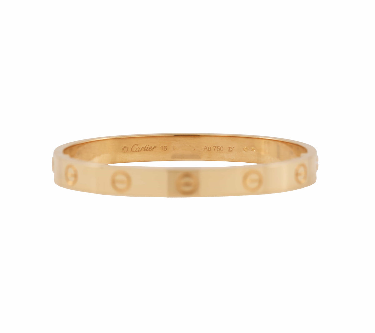 Cartier Love brace WG旧型18号 Cartier Love Classic Model Bangle Bracelet in 18K W/Box and Papers