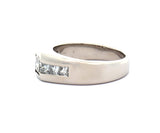 Gents 2.00ctw Princess Diamond Invisible Set Band Ring in Platinum