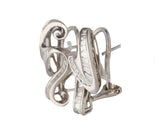 2.00ctw Baguette Diamond Twist Swirling Earrings in 14K