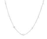 2.04ctw Round Diamond by the Yard Fifteen Station Necklace in 14K