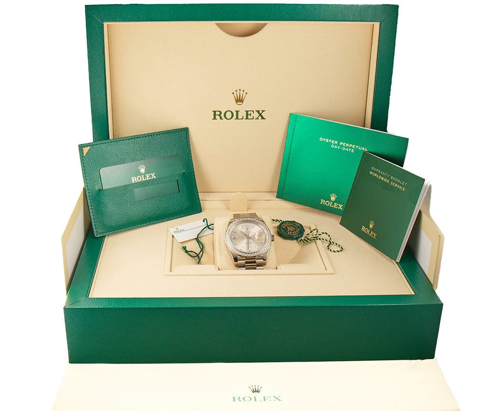 2021 Rolex Day-Date President 228349 Factory Diamond Dial and Bezel Men's Watch