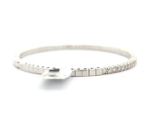 New 1.92ctw Round Diamond Flex Bangle Bracelet in 14K