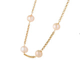 Rajoi Cultured Pearl Station Necklace in 18K