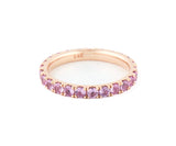 1.85ctw Pink Sapphire Eternity Band Ring in 14K