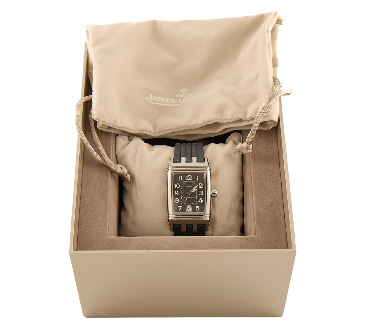 Jaeger LeCoultre Reverso Gran Sport, 27 X 43MM, Black Dial Watch W