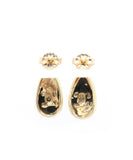 Asch Grossbart Diamond and Inlay Drop Earrings in 14K