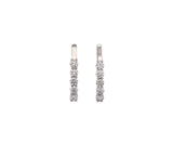 Sonia Bitton 0.80ctw Diamond Five Stone J Hoop Earrings in 14K