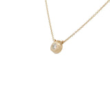 0.25ct Round Diamond Bezel Set Solitaire Pendant Necklace in 14K