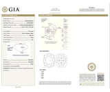 1.01ct Cushion Intense Yellow Diamond & 0.33ctw Diam Double Engagement Ring 18K