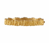 Retro Mapamenos Natepas Bark Finish Textured Bangle Bracelet in 18K