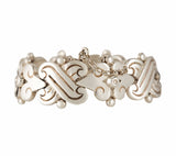 Hector Aguilar Mexican Mid-Century Fertility Link Bracelet in Sterling